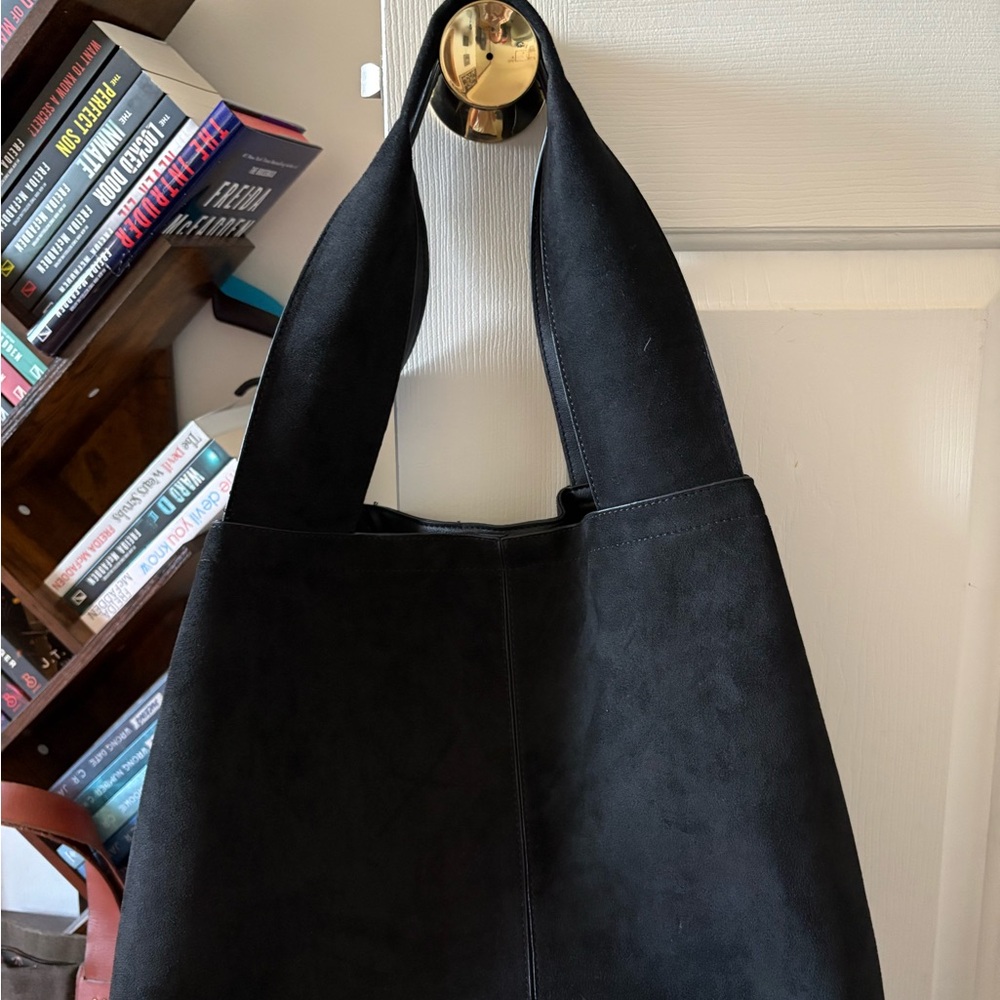Free People Classic Black Tote Bag
